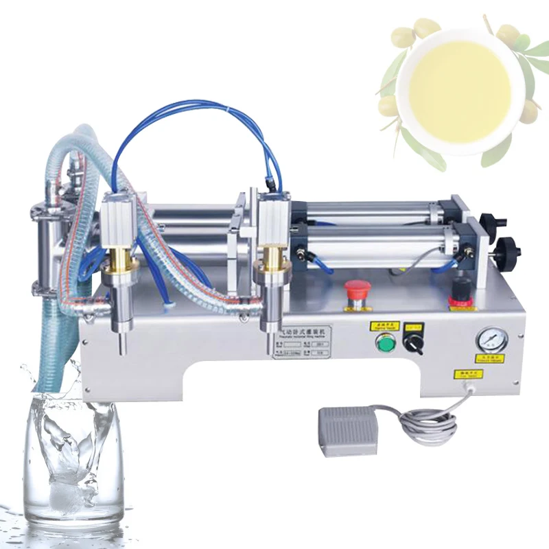 

Pneumatic Double-Head Liquid Filling Machine Automatic Quantitative Filling Machine