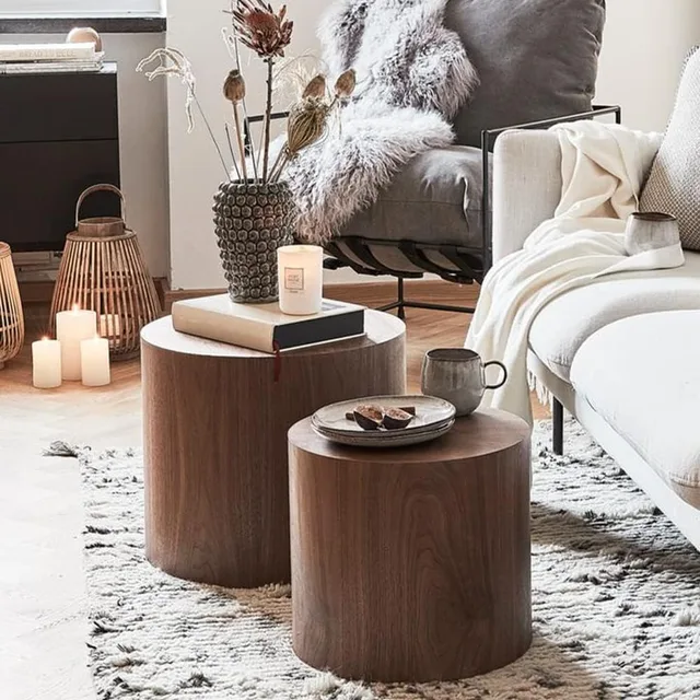 Walnut Nesting Coffee Tables 3