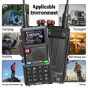 2PCS Baofeng UV-5RH PRO  GPS Multi Band Walkie Talkie Wirless Copy Frequency  NOAA Type-C Long Range UV-5R Two Way Ham Radio 2