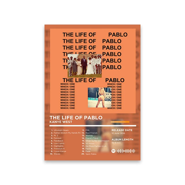 Póster retro de portada de álbum de rapero, lienzo musical, arte de pared, impresión, mural, decoración del hogar, regalo para amantes de la música