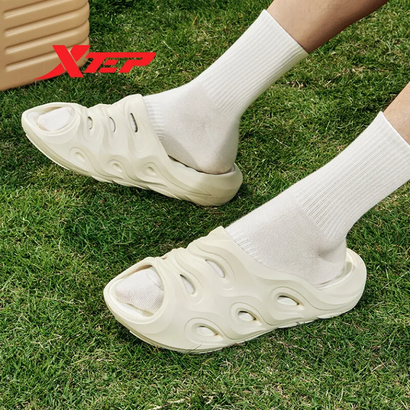 Men Slippers Xtep Summer Outdoor Shoes Breathable Casual 877119170001