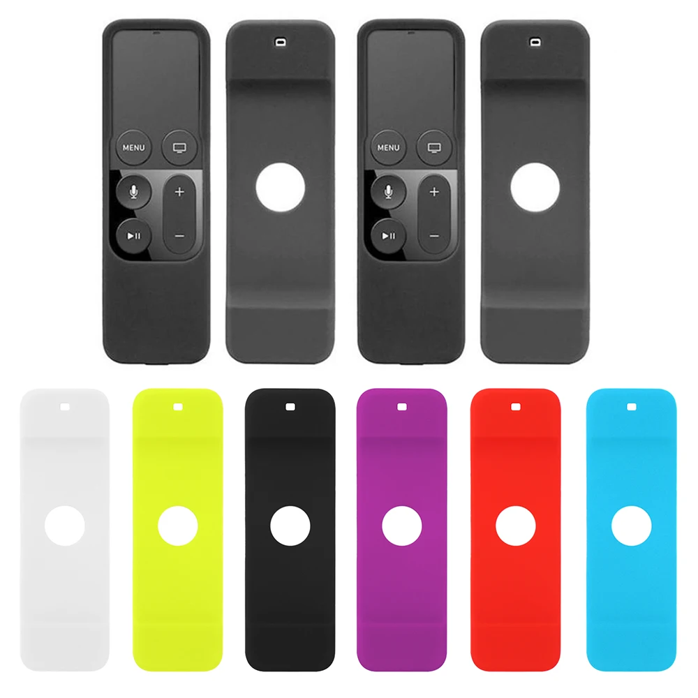 For Apple TV 4 Remote Control Waterproof Dust Cover Household Merchandise Colorful Anti-Slip Silicone Protective Case Cover Skin