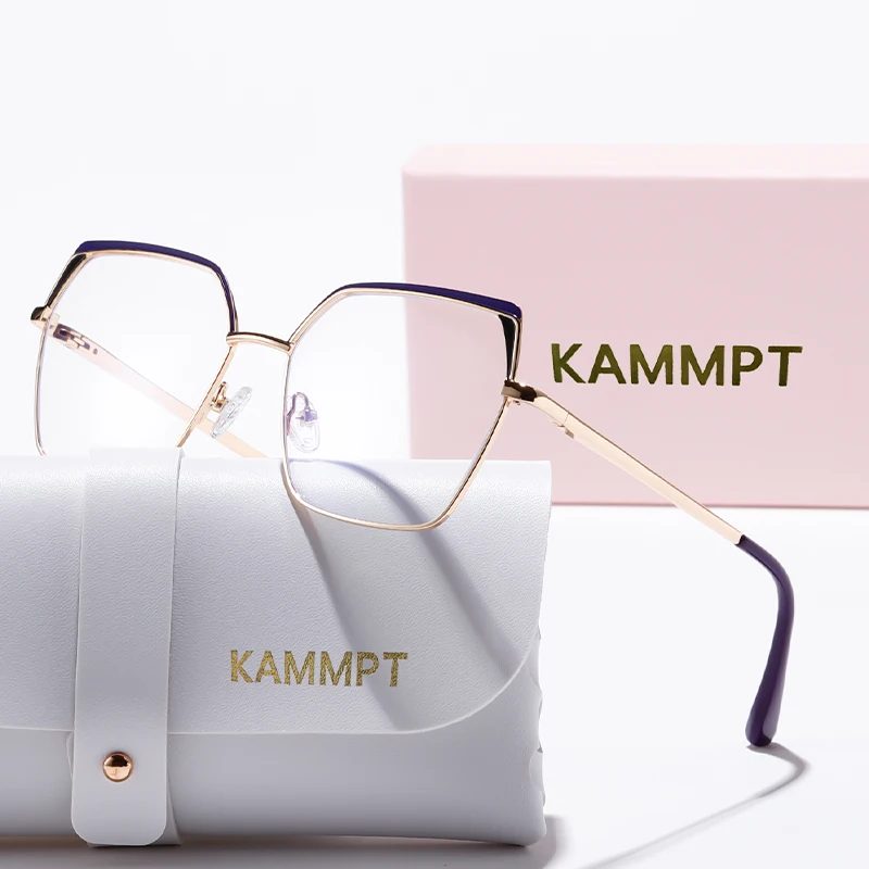 نظارات نسائية من KAMMPT بحجب الضوء الأزرق ، نظارات...