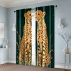 2pcs, Curtain Cloth 2D print Two lions in one Versatile 100% Polyester (without rod) Decorations Inside for Bedroom Living Room 6
