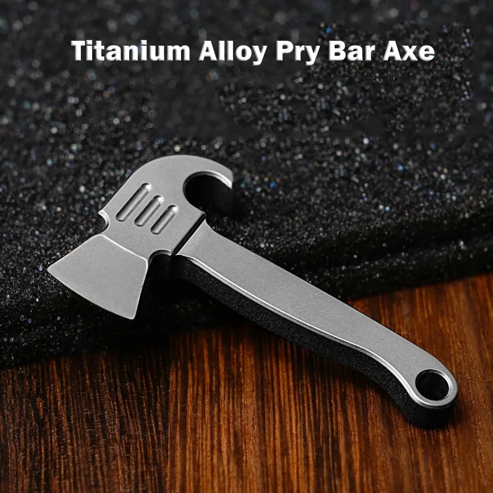 Mini titanium alloy pendant pry bar keychain pendant EDC multifunctional courier tool bottle opener 2