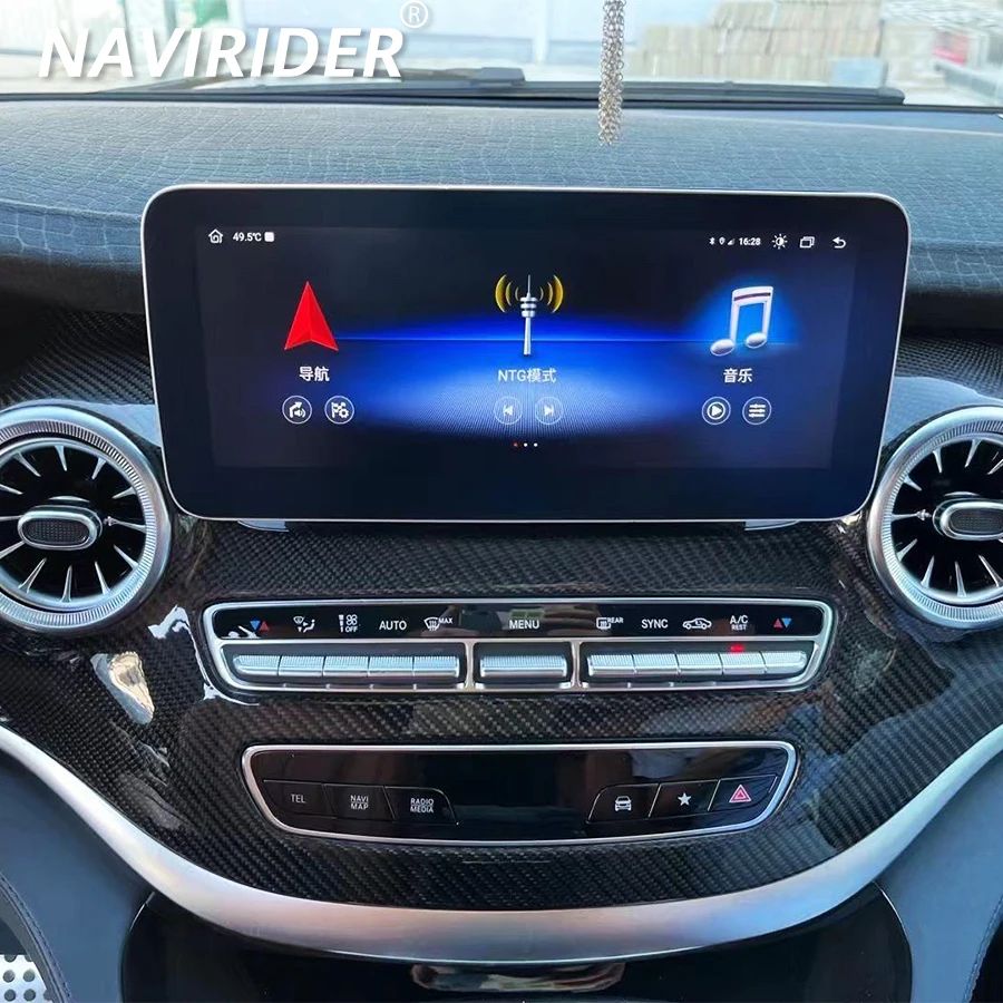 

12,3 "Android Qled экран для Mercedes Benz V Class 2019 V260 V250 W447 2017 2019 GPS CARPLAY Автомагнитола мультимедийный видеоплеер