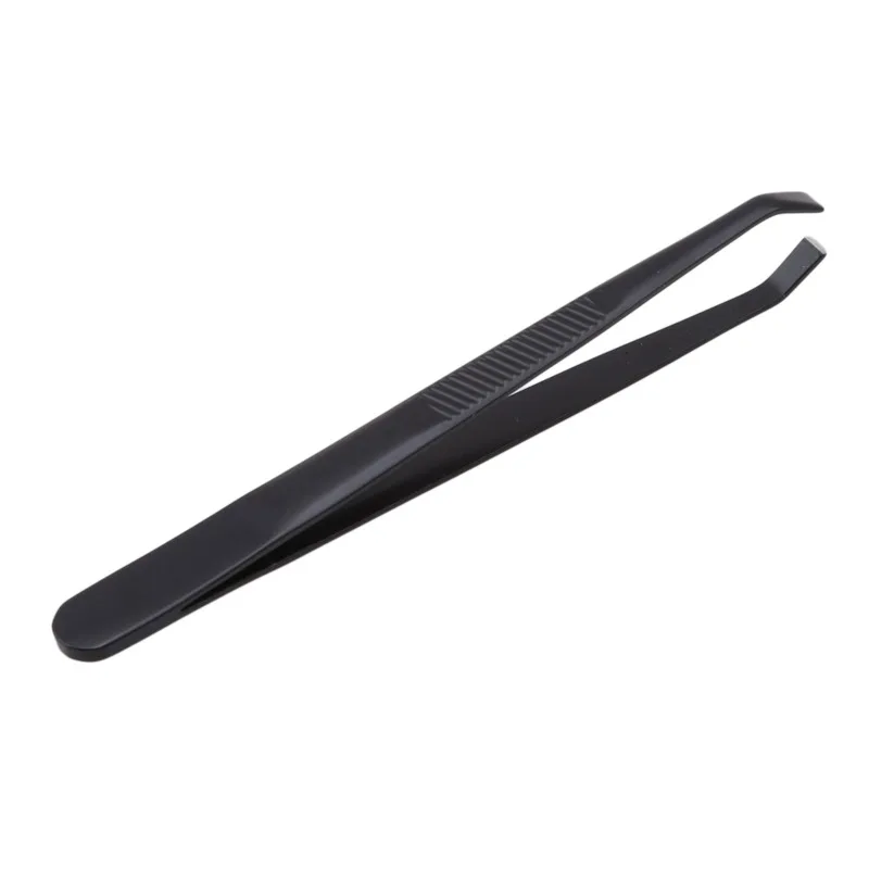 1PCS Eyebrow Tweezers Facial Hair Removal Clip Stainless Steel Flat Slant Tip Eyebrow Eyelash Makeup Tweezer Beauty Tools 5