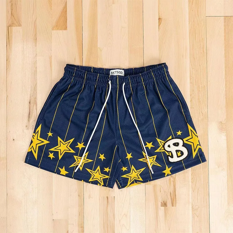Summer Style American Mesh Shorts Men's Summer Loose Plus-size Speed Dry Running Fitness Basketball Enthusiasts 5