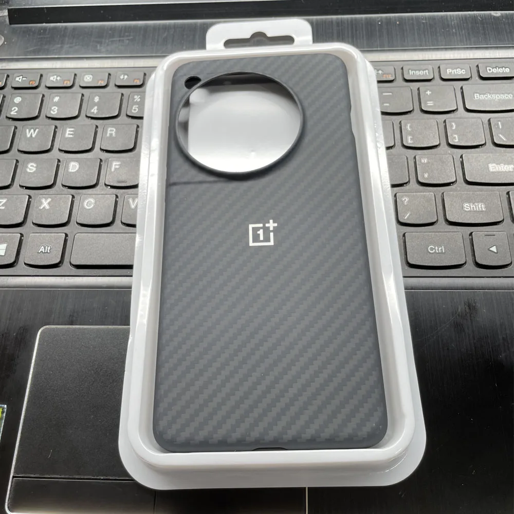 Original Case For OnePlus 12 Case Carbon Sandstone Black Wood Bumper Karbon Protective Cover Case For One Plus 12 5G OPO 3