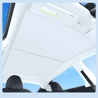Sun Shades For Tesla Model 3+ Highland 2024 Model Y 2023 Ice Cloth Buckle Sun Pare Glass Front Rear Sunroof Skylight Accessories 6
