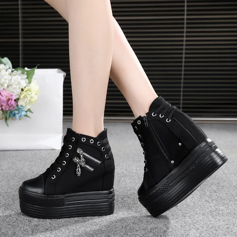 High Heeld Wedge Sneakers for Women, Ladies Hidden