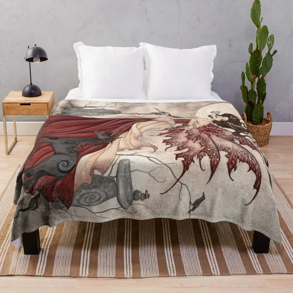 

The Red Queen Throw Blanket blankets and blankets Beach Blanket