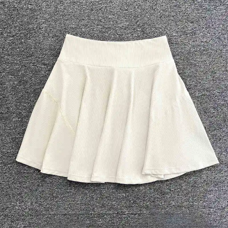 Women Tennis Pickleball Sports Wear Active Stretch Solid Color High Waist Tennis Skirts for Women