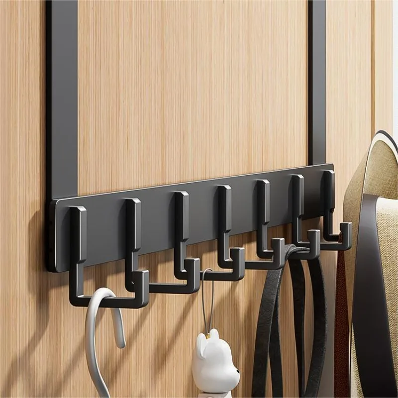 Door Hook Hooks Over The Door 6 Hooks Clothes Coat Hat Towal Hanger Bathroom Organizer Rack