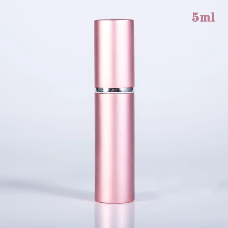 Compact Glass & Aluminum Refillable Perfume Spray Bottle