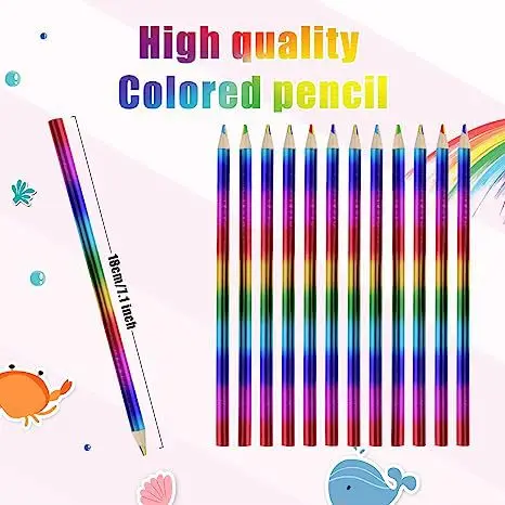 

10pcs 4 Colors Colored Pencils Drawing Pencils Student School Art Supplies