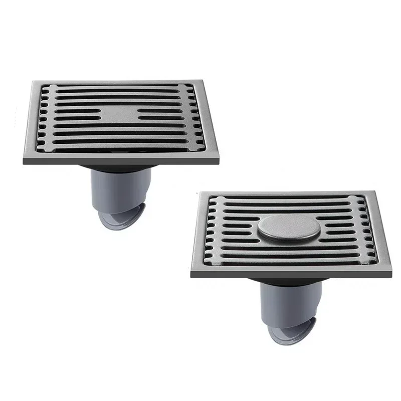 1pc Shower Floor Drain Stainless Steel Square Floor Drain Strainer Dectable Anti-odor Drainer With Filter Core Bathroom Hardware images - 6