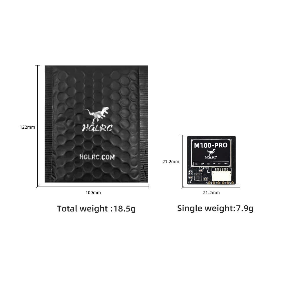 HGLRC M100/M80 GPS Module Radiocommande - Haute Sensibilité