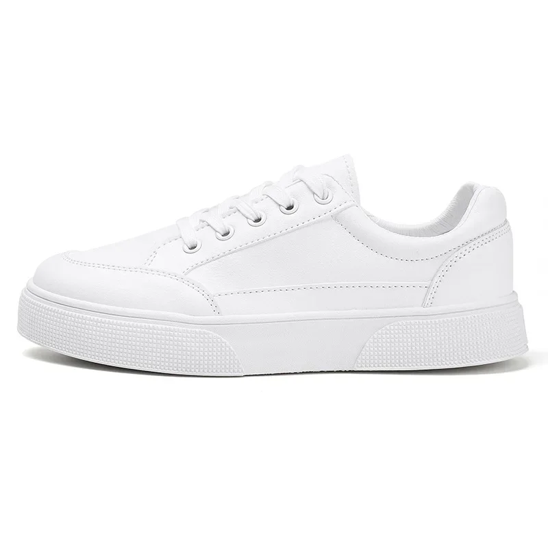 Spring Korean Style Men's Casual Flat Shoes Waterproof Leather Bike Protective Boots Breathable Student Sports Footwear