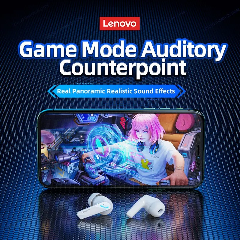 Choice Lenovo GM2 Pro Bluetooth 5.3 Earphones Sports Headset Wireless In-Ear Gaming Low Latency Dual Mode Music Headphones New 4