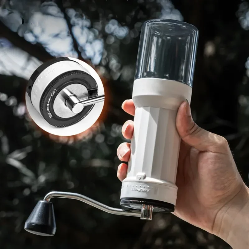 Manual Coffee Grinder Adjustable Handheld Ceramic Burr