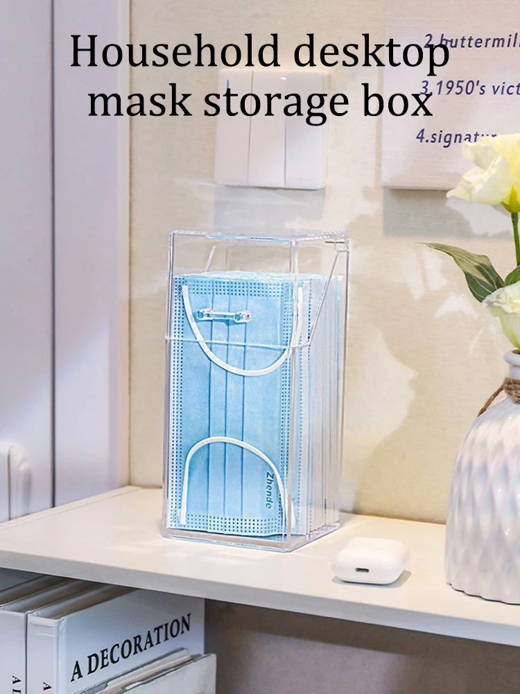 Transparent Mask Storage Box For Hallway And Entrance_voghion.com