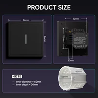 BSEED Zigbee Click Light Switches Series Mechanical Large Button Wall Smart Curtain Shutter USB C Charge Smart Sockets TUYA APP - Image 5