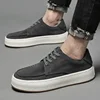 Men's Shoes Classic Casual Shoes Cow Suede Comfortable Sneakers For Men Luxe Leather Walking Shoes Lace-Up Luxury Man Sneaker 1