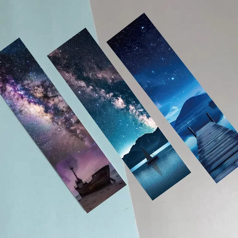 Bookmarks Wandering Star paper card Reading page message card 30pcs bookmarks stationery supplies paper bookmark