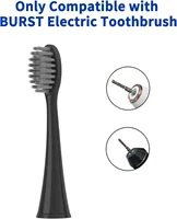 10pcs Replacement Toothbrush Heads Compatible with Burst Adult Electric Toothbrush for Seago S9 S1 S6 S8 S21 S26 S28 SG540 SG860 2