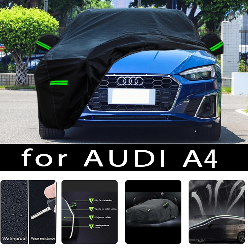 

For AUDI A4 Outdoor Protection Full Car Covers Snow Cover Sunshade Waterproof Dustproof Exterior Car accessories
