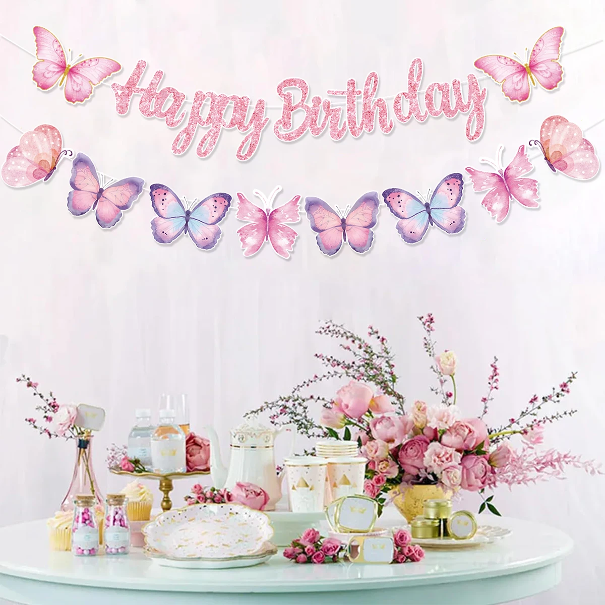 Butterfly Party Snack Tray Butterfly Birthday Party Decoration Kids Girls Birthday Supplies Baby Shower Decoration