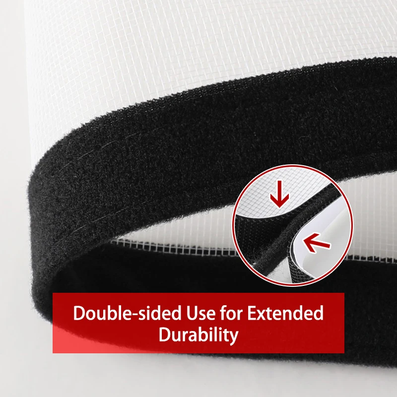 1pc Black Hook & Loop Window Screen Breathable & Durable Easy to Remove Clean Keeps Insects Out Fits Various Windows window screen curtain window screen mesh fly mosquito window net mosquito window net anti mosquito window screen window screen accessories