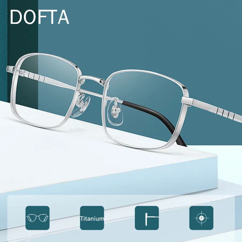 

DOFTA Titanium Optical Glasses Frames Men Square Ultralight Myopia Prescription Eyeglasses Frame Male 5719