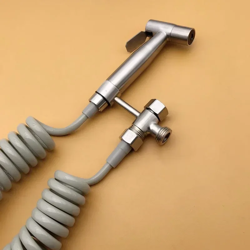 Handheld wash Bidet Spraver Set 304 Stainless SteeSpray Gun Shower Pressurizing Handheld Toilet spray gun shower Self Cleaning
