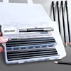 27/38/47pcs Drawing Pencils Sketch Box Set Sketching Kit Pro Art Sketch Supplies Charcoals Kneaded Eraser Extender Pencil Case 1