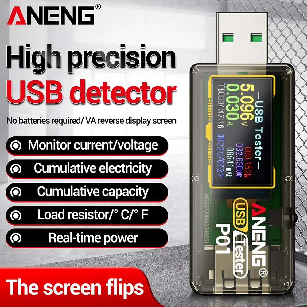 DC 4-30V USB 전압계 전류 전압 측정기 전압 전류계 감지기 보조 배터리 충전기 표시기