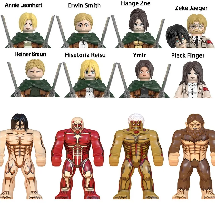 

New Eren Jaeger Attack On Titan Set Building Blocks Mini Action Figure Toys