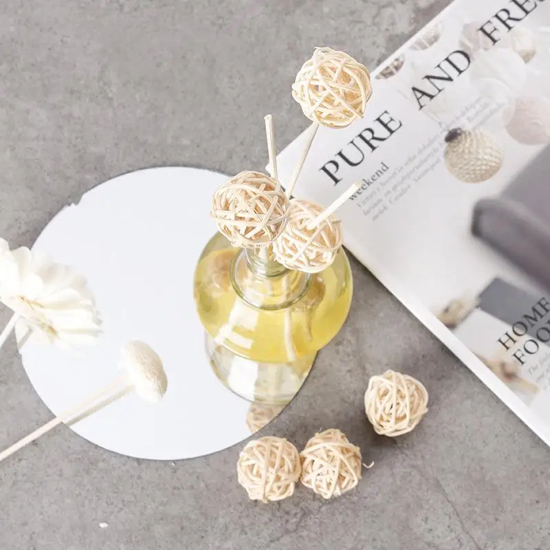 Wood Diffuser Sticks 20-50pcs Natural DIY Handmade Extra Thick Rattan Aromatherapy Refill Woodworking