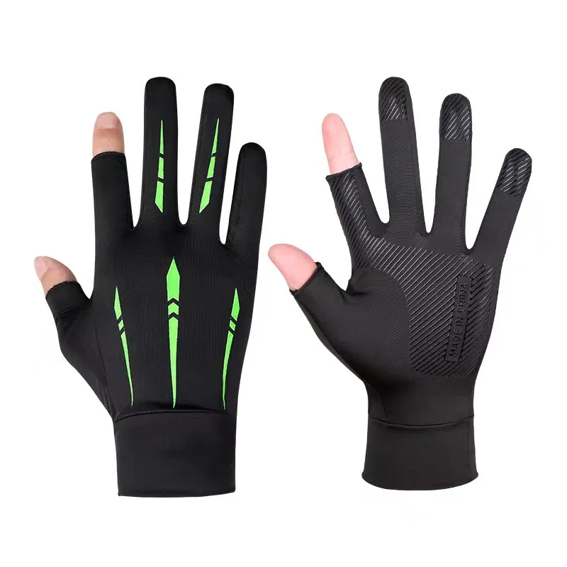 TouchScreen Gloves Fishing Cycling Ice Silk Quick Drying Breathable Elastic Sun Protection Workout Fitness Sports Driving Gym 2