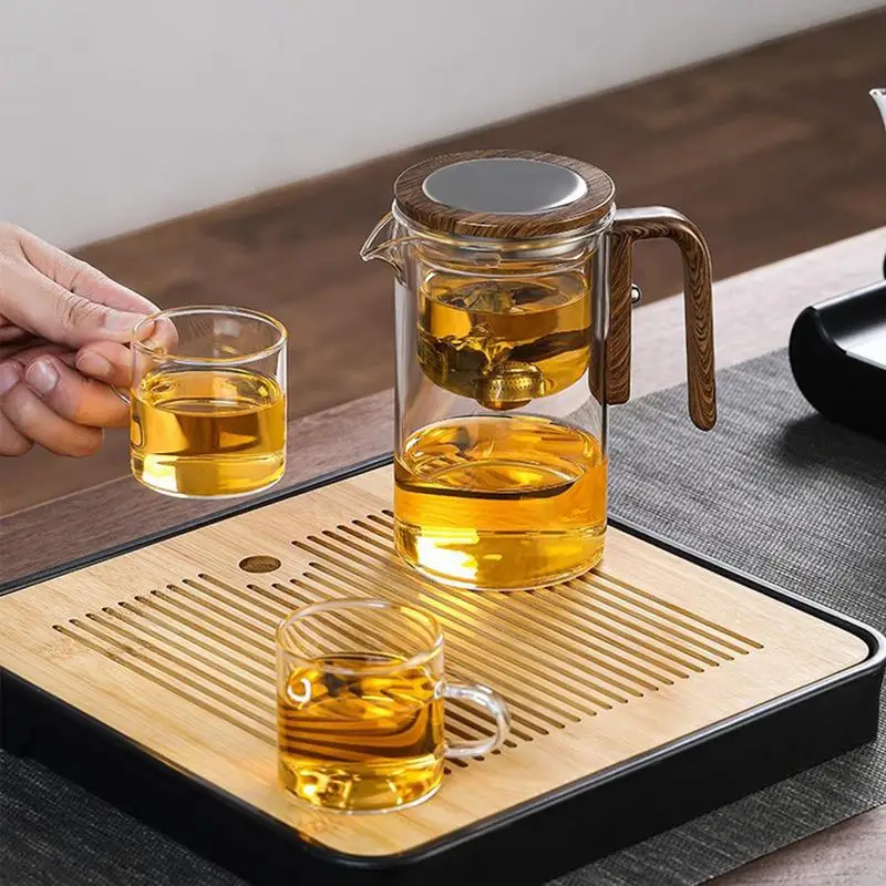 Water Separation Glass Teapot with Infuser