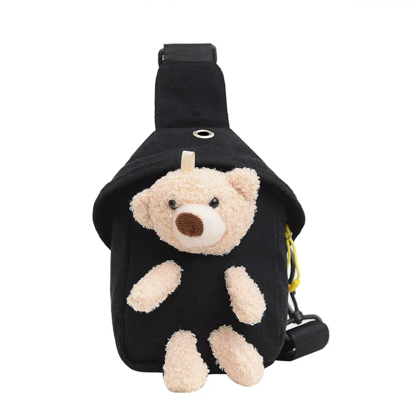 Waist Packs Child Waistbag for Boy Girl Unisex Cute Bear Banana Small Adjustable Pure Colour Shoulder Chest Children Kids