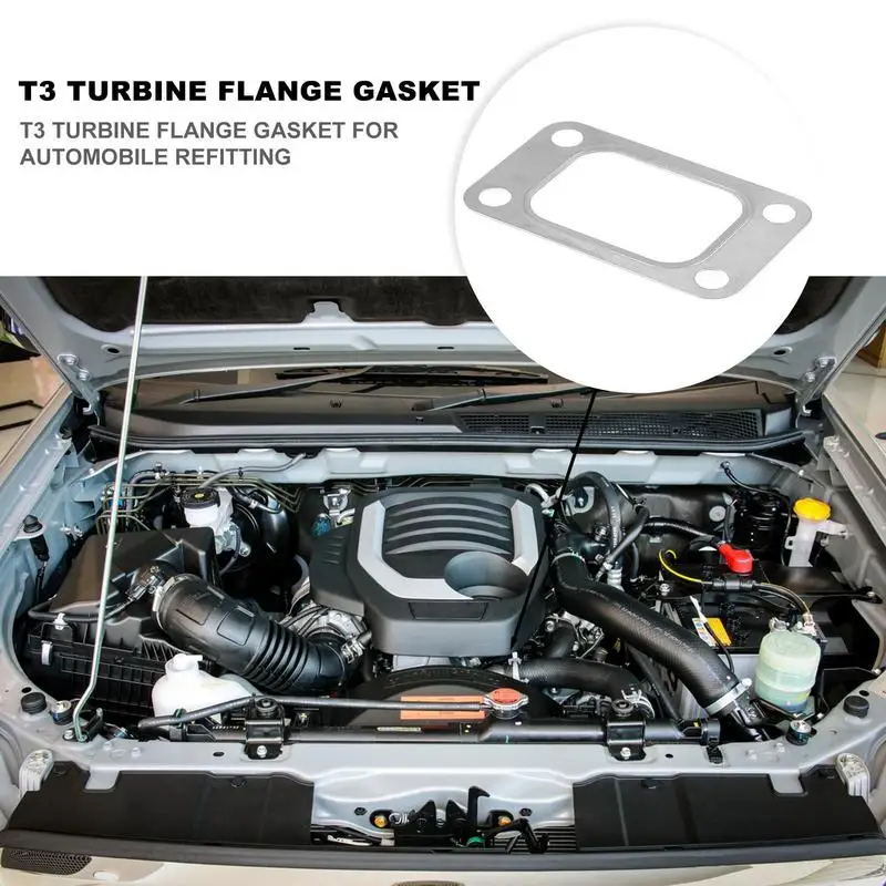 T3 Turbo Gasket For T3 T35 T38 GT35 GT35R Turbo Turbine Inlet Manifold Gasket 304 Stainless Steel Cars