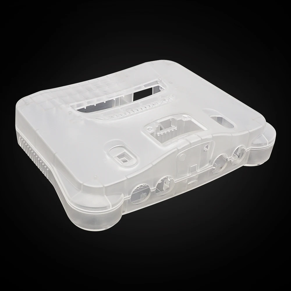 Substituição de Plástico Shell para N64 Console Case Translúcido para Nintendo 64 Habitação Transparente Game Box Shell para N64 Case - Image 2