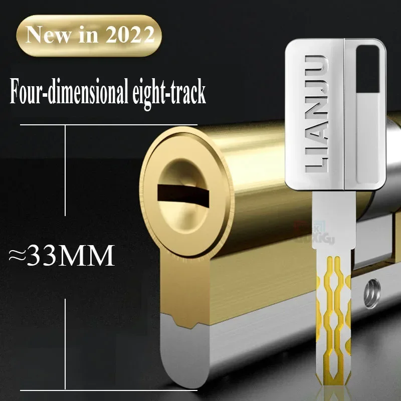 European standard lock cylinders Outdoor door locks Cylinder door lock cylinder 8 keys core door lock