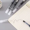 8pcs Roller Ball Pens Straight Liquid Gel Pen for Examination 0.5 Needle High-Capacity Black Red Blue Quick Drying Student 6