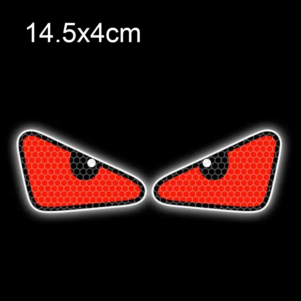 Motorcycle Stickers Devil Eyes Car Motorcycle Stickers Helmet Fairing Rear Window Decoration Decal Electric Car Motorcycle Reflective Stickers