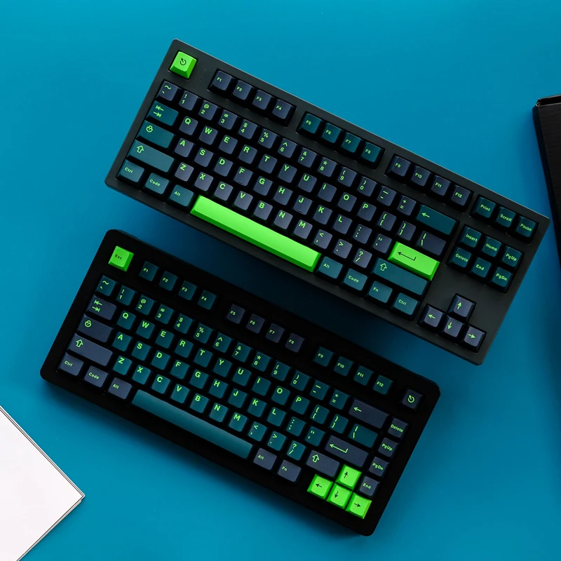 Abs Double Shot Key Caps Cherry Perfil Keycap para 61 64 68 84 87 96 980 104 Chaves Grupo Ícone Gmk Wavez 253 Chaves