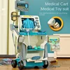 Doki Toy Children's Medical Handcart Set Family Toy Doctor's Workbench Children's Simulation Medical Tool Hot 2024 Dropshipping 2