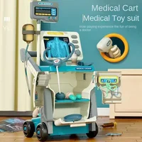 Doki Toy Children's Medical Handcart Set Family Toy Doctor's Workbench Children's Simulation Medical Tool Hot 2024 Dropshipping 2